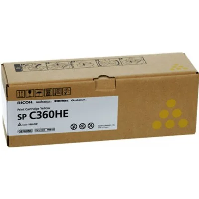Original OEM Toner Ricoh C360HE (408187) (Yellow)