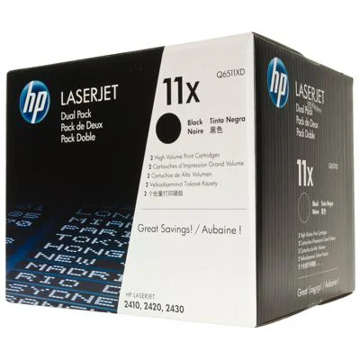 Original OEM Toners HP 11X (Q6511XD) (Black) (2-pack)