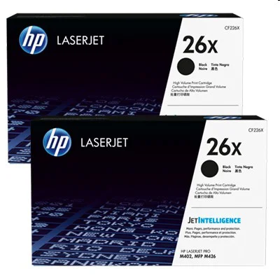 Original OEM Toners HP 26X (CF226XD) (Black) (2-pack)