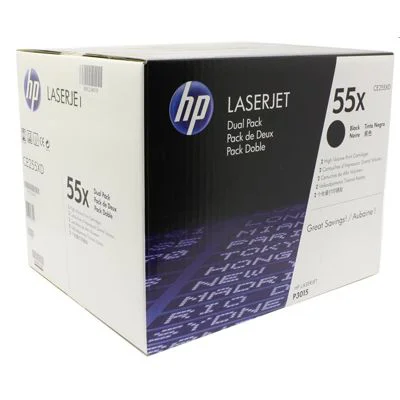 Original OEM Toners HP 55X (CE255XD) (Black) (2-pack)