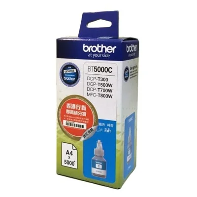 Original OEM Ink Cartridge Brother BT-5000 C (BT5000C) (Cyan)