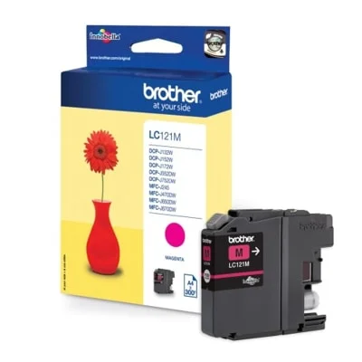 Original OEM Ink Cartridge Brother LC-121 M (LC121M) (Magenta)