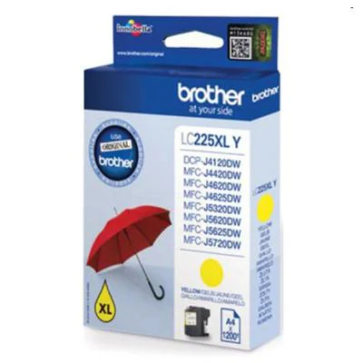 Original OEM Ink Cartridge Brother LC-225 XL Y (LC225XLY) (Yellow)