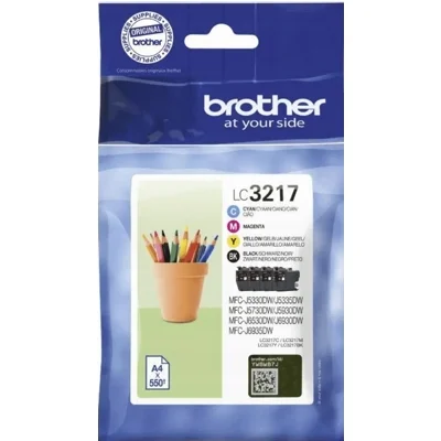 Original OEM Ink Cartridge Brother LC-3217 CMYK (LC-3217VAL)