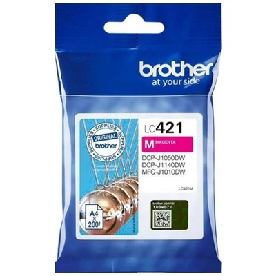 Original OEM Ink Cartridge Brother LC-421 M (LC421M) (Magenta)