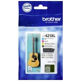 Original OEM Ink Cartridge Brother LC-421 XL CMYK (LC-421XLVAL) for Brother DCP-J1800DW