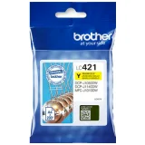 Original OEM Ink Cartridge Brother LC-421 Y (LC421Y) (Yellow) for Brother MFC-J1010DW