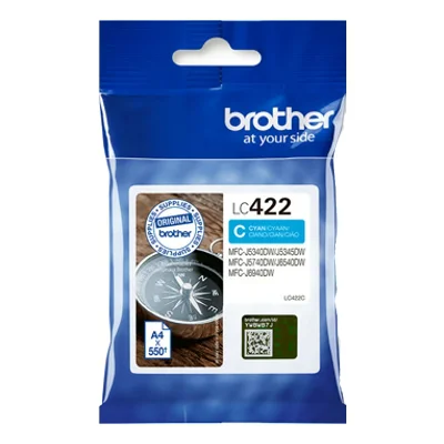 Original OEM Ink Cartridge Brother LC-422 C (LC422C) (Cyan)