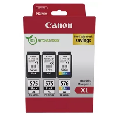Original OEM Ink Cartridge Canon 2x PG-575 XL + CL-576 XL (5437C004) (set)