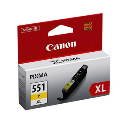 Original OEM Ink Cartridge Canon CLI-551 Y XL (6446B001) (Yellow)