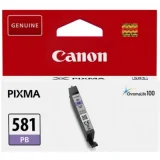 Original OEM Ink Cartridge Canon CLI-581 PB (2107C001) (Blue Photo) for Canon Pixma TS705a