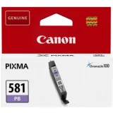 Original OEM Ink Cartridge Canon CLI-581 PB (2107C001) (Blue Photo) for Canon Pixma TS8150