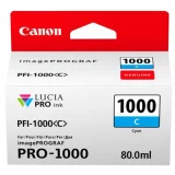 Original OEM Ink Cartridge Canon PFI-1000C (0547C001) (Cyan) for Canon imageProGRAF Pro-1000
