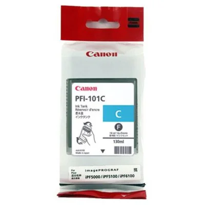 Original OEM Ink Cartridge Canon PFI-101C (0884B001) (Cyan)