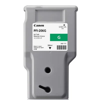 Original OEM Ink Cartridge Canon PFI-206G (5310B001AA) (Green)