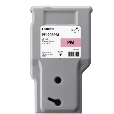 Original OEM Ink Cartridge Canon PFI-206PM (5308B001AA) (Magenta Photo)