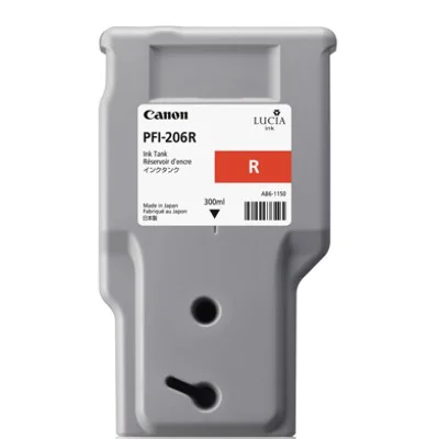 Original OEM Ink Cartridge Canon PFI-206R (5309B001AA) (Red)