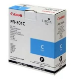 Original OEM Ink Cartridge Canon PFI-301C (1487B001) (Cyan)