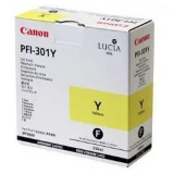 Original OEM Ink Cartridge Canon PFI-301Y (1489B001) (Yellow)