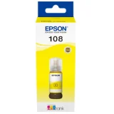 Original OEM Ink Cartridge Epson 108 (C13T09C44A) (Yellow) for Epson EcoTank L8050