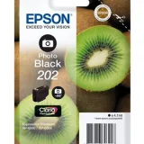 Original OEM Ink Cartridge Epson 202 (C13T02F14010) (Black Photo) for Epson Expression Premium XP-6005