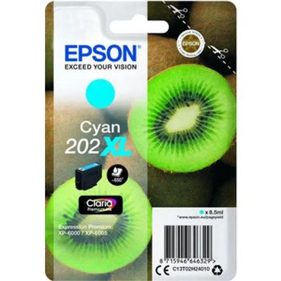 Original OEM Ink Cartridge Epson 202 XL (C13T02H24010) (Cyan)