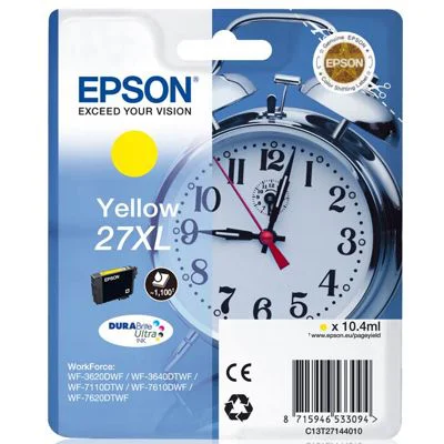 Original OEM Ink Cartridge Epson 27 XL (C13T271440) (Yellow)