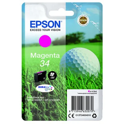 Original OEM Ink Cartridge Epson 34 (C13T34634010) (Magenta)