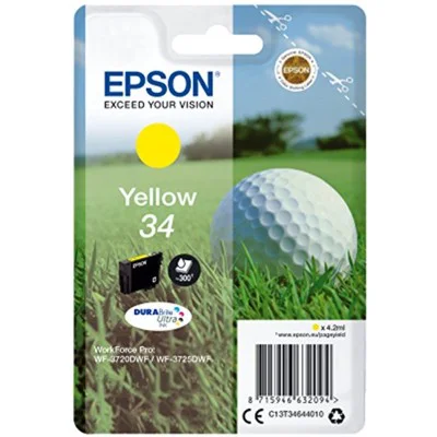 Original OEM Ink Cartridge Epson 34 (C13T34644010) (Yellow)