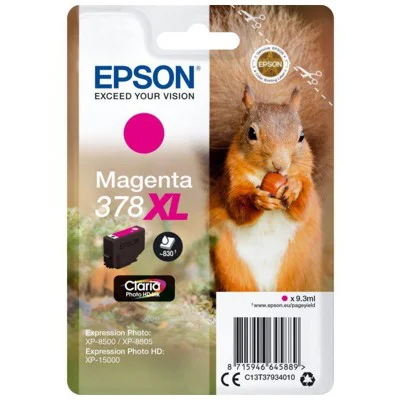 Original OEM Ink Cartridge Epson 378 XL (C13T37934010) (Magenta)