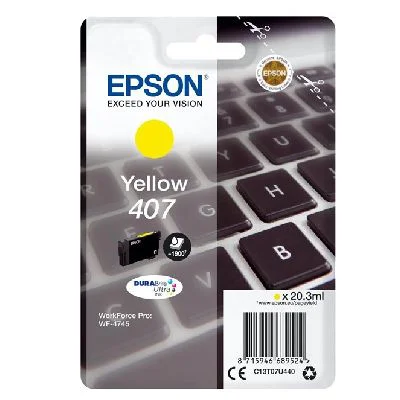 Original OEM Ink Cartridge Epson 407 (C13T07U440) (Yellow)