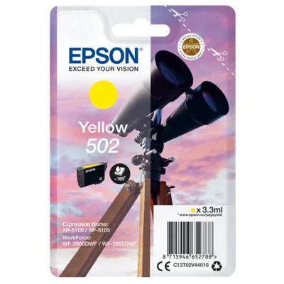 Original OEM Ink Cartridge Epson 502 (C13T02V44010) (Yellow)
