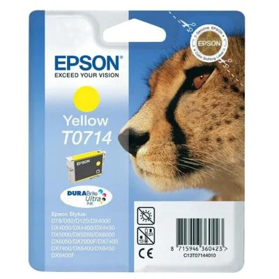 Original OEM Ink Cartridge Epson T0714 (C13T07144010) (Yellow)