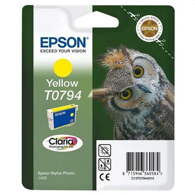 Original OEM Ink Cartridge Epson T0794 (C13T07944010) (Yellow)