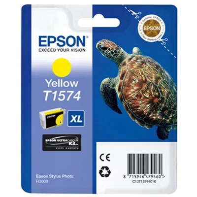 Original OEM Ink Cartridge Epson T1574 (C13T15744010) (Yellow)