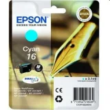 Original OEM Ink Cartridge Epson T1622 (C13T16224010) (Cyan) for Epson WorkForce WF-2750DWF