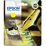 Original OEM Ink Cartridge Epson T1624 (C13T16244010) (Yellow) for Epson WorkForce WF-2750DWF