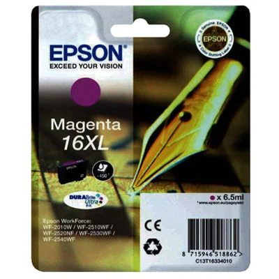 Original OEM Ink Cartridge Epson T1633 (16XL) (C13T16334010) (Magenta)