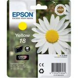 Original OEM Ink Cartridge Epson T1804 (C13T18044010) (Yellow) for Epson Expression Home XP-205