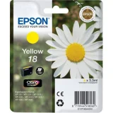 Original OEM Ink Cartridge Epson T1804 (C13T18044010) (Yellow) for Epson Expression Home XP-225