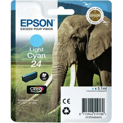 Original OEM Ink Cartridge Epson T2425 (C13T24254010) (Light cyan)