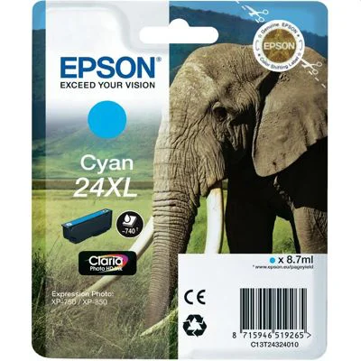 Original OEM Ink Cartridge Epson T2432 (C13T24324010) (Cyan)