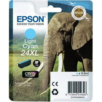 Original OEM Ink Cartridge Epson T2435 (C13T24354010) (Light cyan)