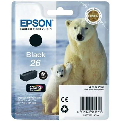 Original OEM Ink Cartridge Epson T2601 (C13T26014010) (Black)