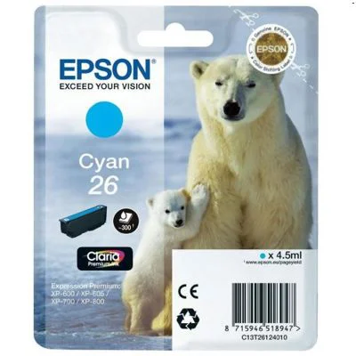 Original OEM Ink Cartridge Epson T2612 (C13T26124010) (Cyan)