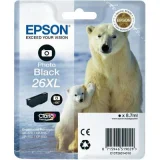 Original OEM Ink Cartridge Epson T2631 (C13T26314010) (Black Photo) for Epson Expression Premium XP-605