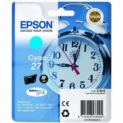 Original OEM Ink Cartridge Epson T2702 (C13T270240) (Cyan)