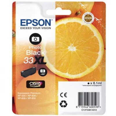 Original OEM Ink Cartridge Epson T3361 (C13T33614010) (Black Photo)