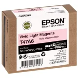 Original OEM Ink Cartridge Epson T47A6 (C13T47A600) (Light magenta) for Epson SureColor SC-P900