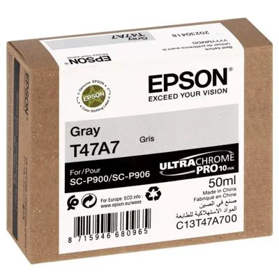Original OEM Ink Cartridge Epson T47A7 (C13T47A700) (Gray)